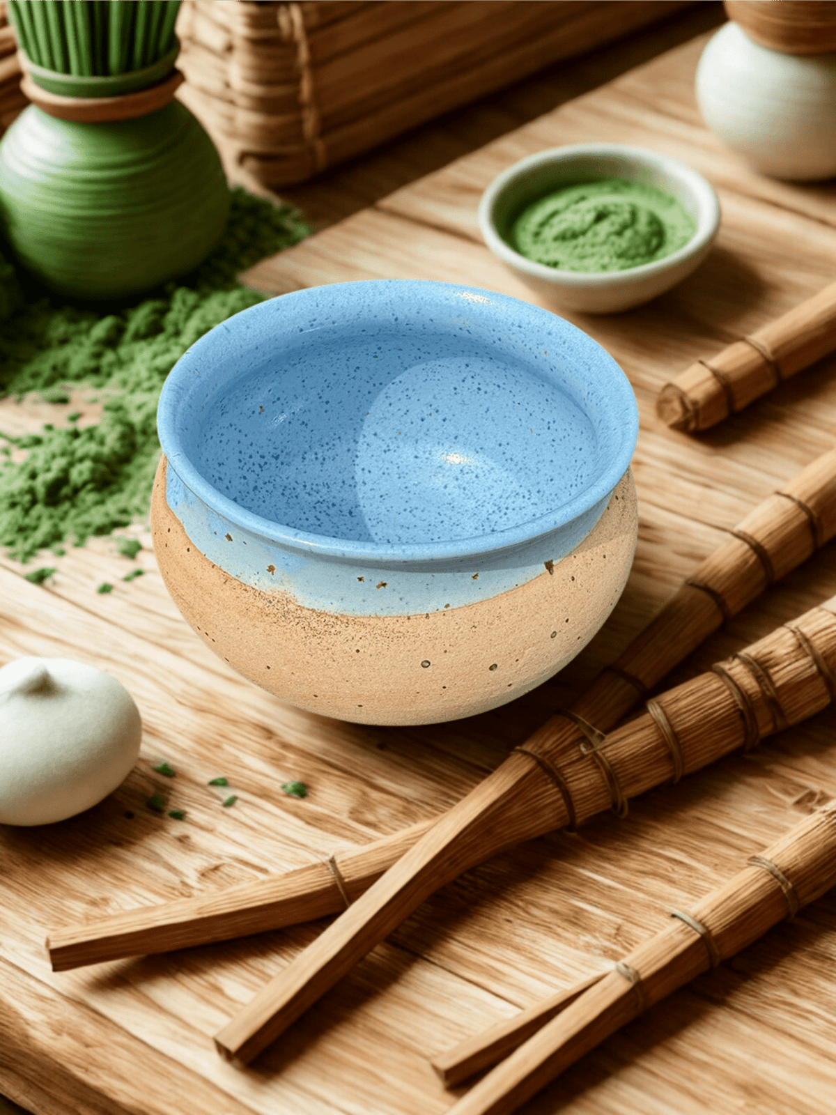 Keramik Matchaschale – Handgetöpfertes Unikat für authentischen Teegenuss 🍵 - BE 11005 -1 - Becher