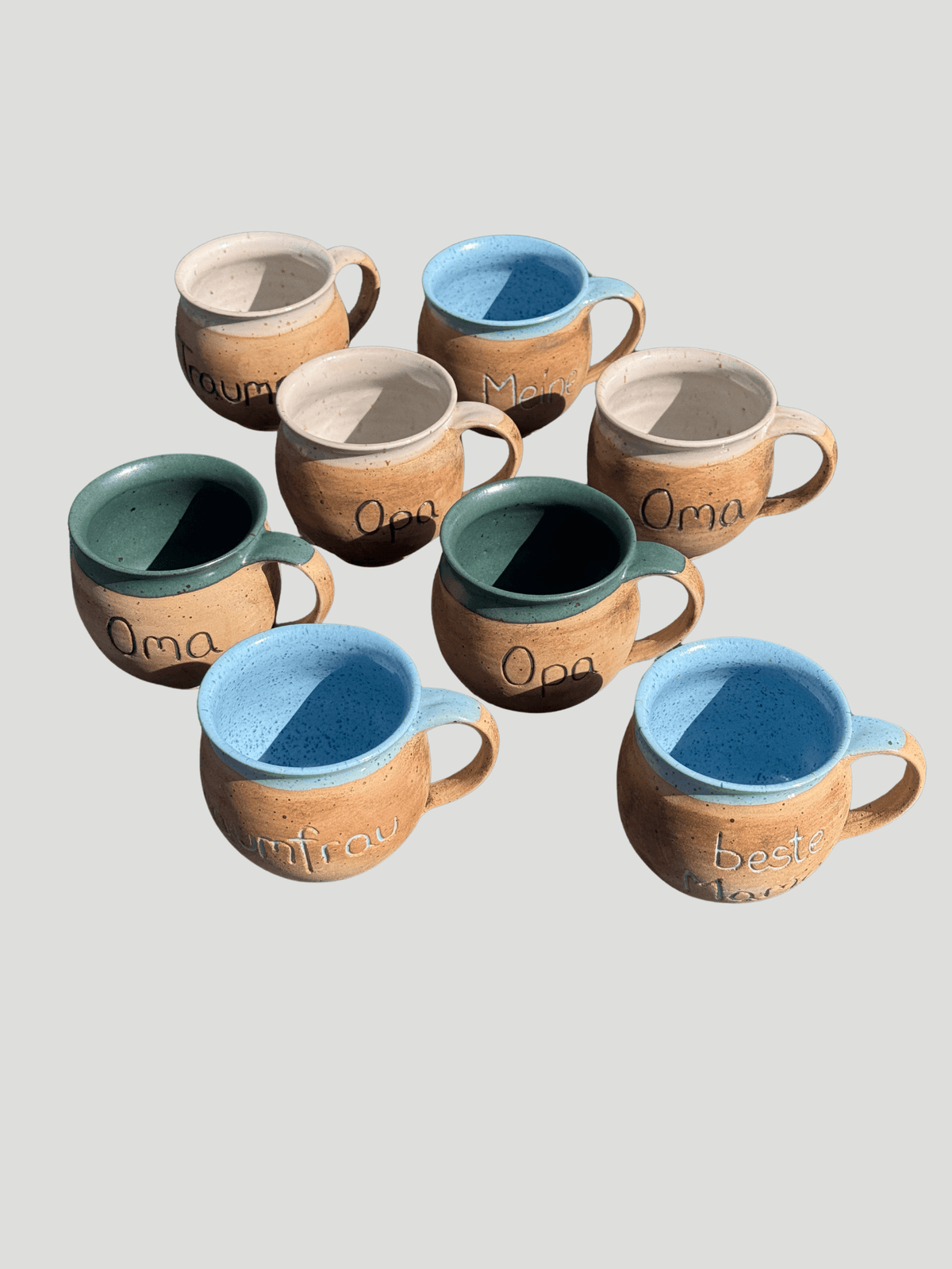 Handgedrehte Tasse mit Aufschrift – limitiert - TB 31201 - bauchige Tasse