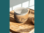 Handgedrehte Tasse mit Aufschrift – limitiert -  - bauchige Tasse