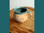 Handgedrehte Tasse mit Aufschrift – limitiert -  - bauchige Tasse