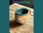 Handgedrehte Tasse mit Aufschrift – limitiert -  - bauchige Tasse