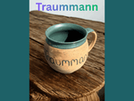 Handgedrehte Tasse mit Aufschrift – limitiert -  - bauchige Tasse